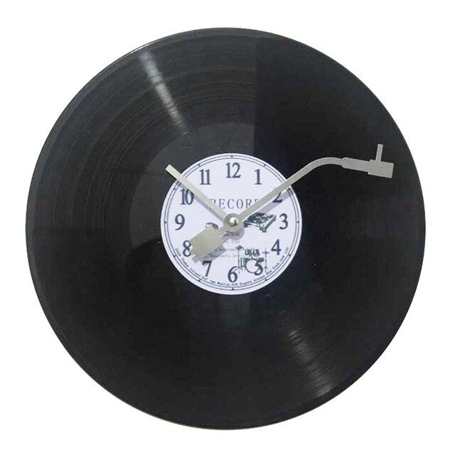 Record Wall Clock-