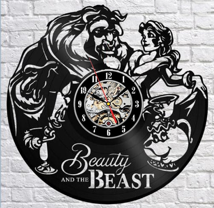 Beauty and Beast Wall Clock