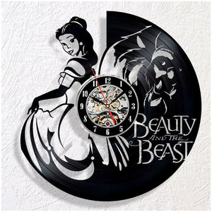 Beauty and Beast Wall Clock