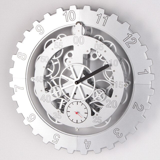 Large Gear Wall Clock