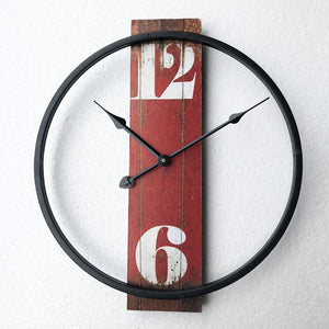 Scandinavian Metal Wall Clock