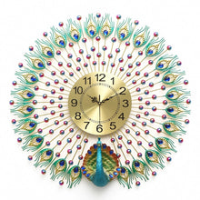 Load image into Gallery viewer, Peacock Wall Clock