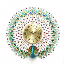 Load image into Gallery viewer, Peacock Wall Clock