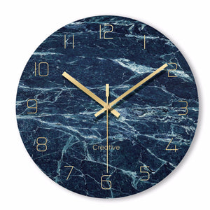 Marble Texture Wall Clock-