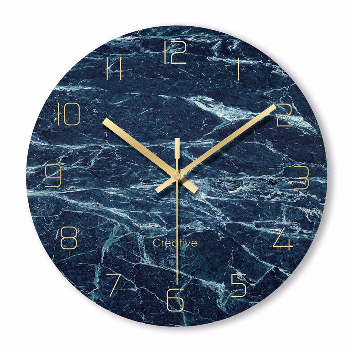 Marble Texture Wall Clock-