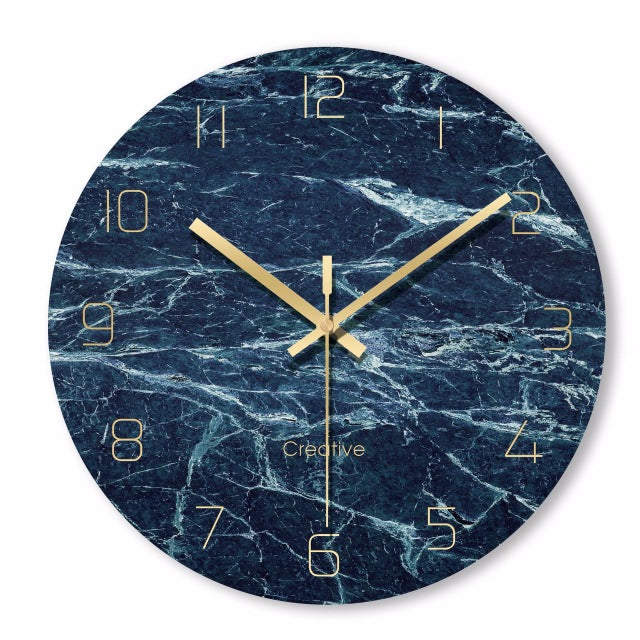 Marble Texture Wall Clock-