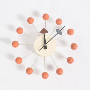 Wooden Balls Wall Clock-