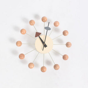 Wooden Balls Wall Clock-